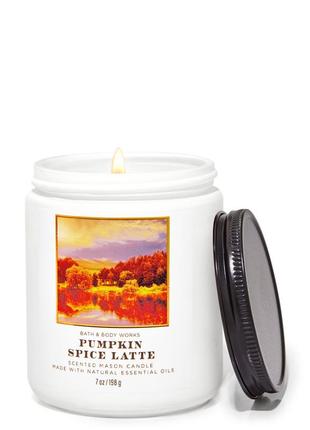 Ароматическая свеча bath and body works pumpkin spice latte1 фото