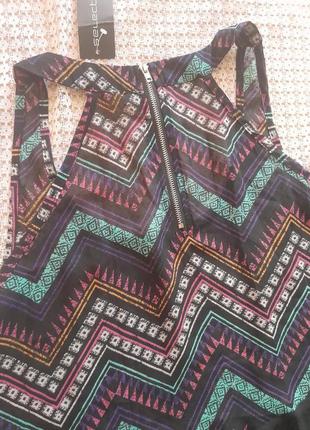 Легкая летняя блуза в принт aztek select10 фото