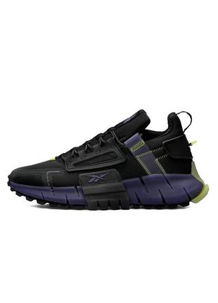 Чоловічі кросівки reebok zig kinetica edge black purple1 фото