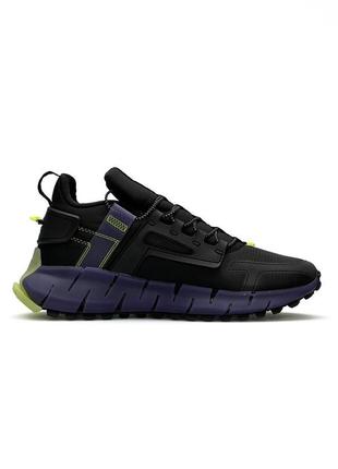 Чоловічі кросівки reebok zig kinetica edge black purple2 фото