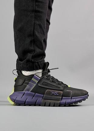 Чоловічі кросівки reebok zig kinetica edge black purple8 фото