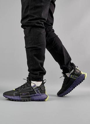Чоловічі кросівки reebok zig kinetica edge black purple10 фото