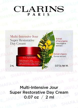 Антивозрастной крем для лица clarins multi-intensive jour super restorative day cream