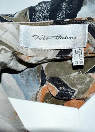 Peter hahn шелковая стильная винтажная блуза от премиального бренда4 фото
