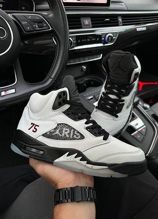 Мужские кроссовки nike air sneakers jordan 5 retro paris saint- germain white 41-42-43-44-45-46