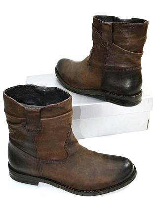 Buffalo германия 100% натуральная кожа! стильные ботинки повышенный комфорт!