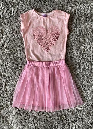 Комплект юбка юбка футболка