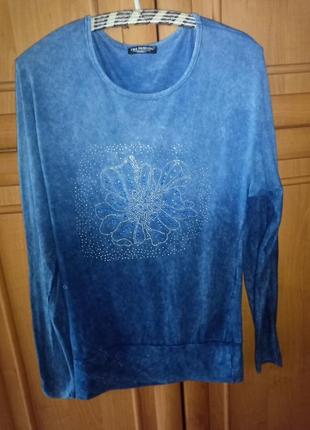Кофта рукав- летающая мышь, с камушками. укр. 48-50.