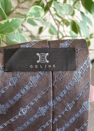 Галстук, галстук из натурального шелка celine, оригинал4 фото