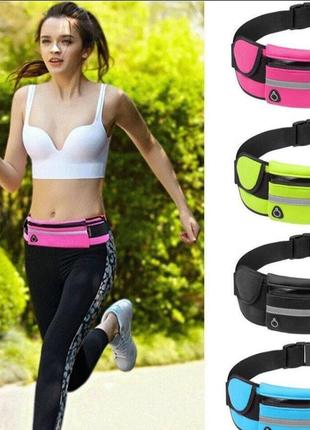 Жіноча сумка бананка для бігу занять спортом спортивна на живот