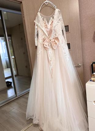 Шикарне весільне плаття!!срочно продам.5 фото