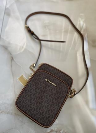 Сумка Michael kors сумка jet set travel оригинал коричневая