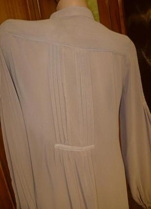 Фірмова шифонова блузка-туніка з об'ємним довгим рукавом, можна вагітним4 фото