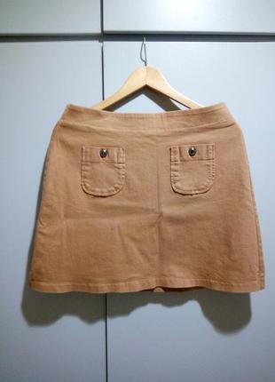 52 р коттонова спідниця benetton