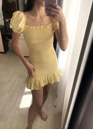 Жовта сукня жатка2 фото