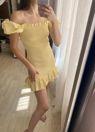 Жовта сукня жатка3 фото