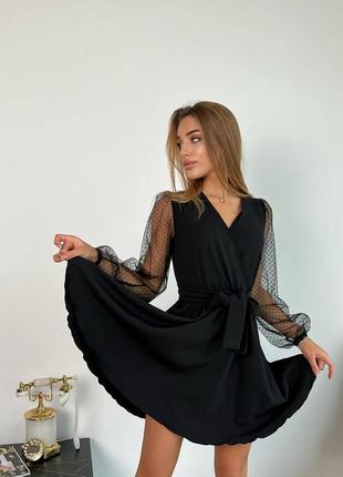 Элегантное черное платье 9