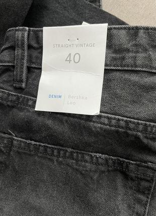 Джинсы bershka straight vintage классические6 фото