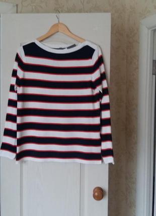 Красивый деми свитер в полоску от немецкого бренда street one
