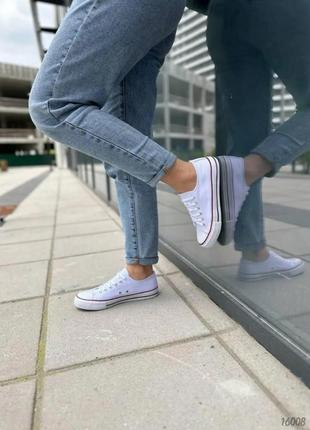 Кеды кроссовки в стиле классических белых converse