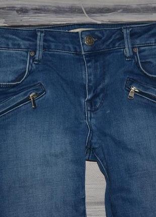 36/xs-s гарні фірмові жіночі джинси скіні слім узкачи зара zara5 фото