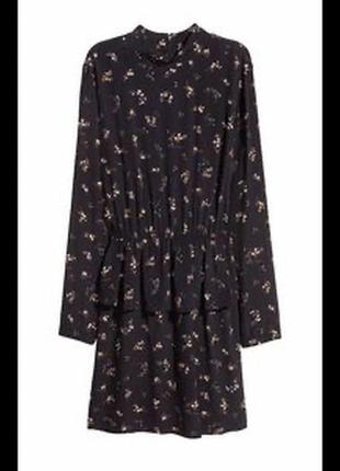 Платье с баской h&m