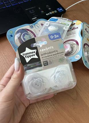 Пустышки соски на разный возраст