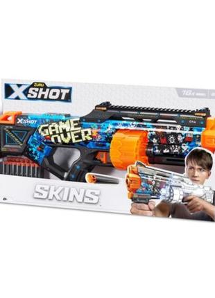 X-shot швидкострільний бластер skins last stand game over (16 патронів)