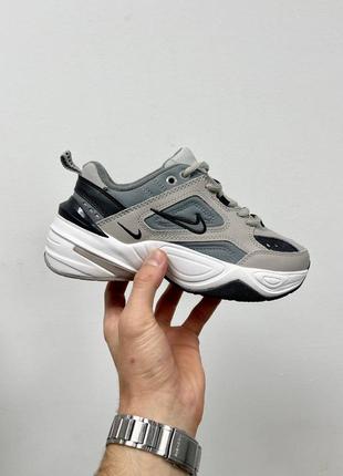 Женские кроссовки найк nike m2k tekno ‘atmosphere grey black’ 2