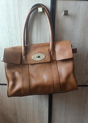 Кожаная сумка mulberry1 фото