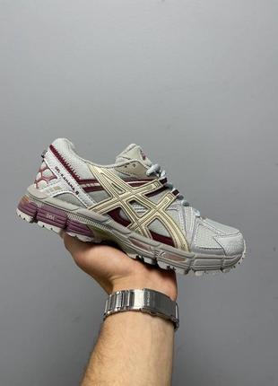 Чоловічі кросівки asics gel-kahana 8 grey burgundy2 фото