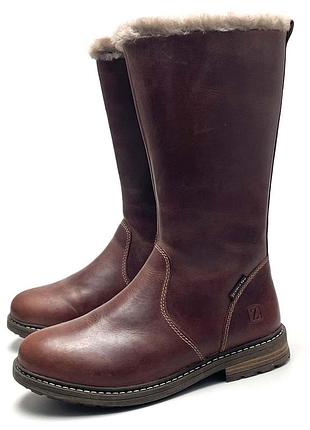 Зимові чоботи на овчині zebra