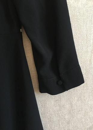 Черное миди платье длинный рукав6 фото