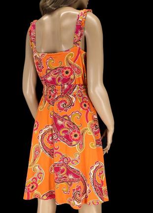 Брендовое трикотажное платье "dorothy perkins" с принтом. размер uk14/eur42.4 фото