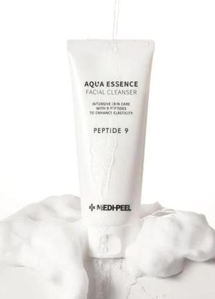 Лифтинг пенка для очищения кожи medi-peel peptide 9 aqua essence facial cleanser 150 мл2 фото