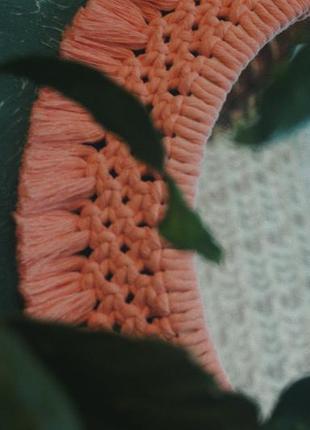 Зеркало акриловое в стиле бохо / макраме