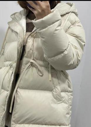 Куртка пуховая куртка зимняя куртка деми пуховик брендовая одежда zara massimo cos4 фото