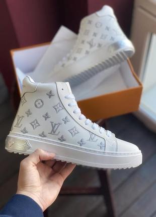 Кеды женские louis vuitton sneakers, белые (луи виттон, кроссовки, женская обувь, dior)