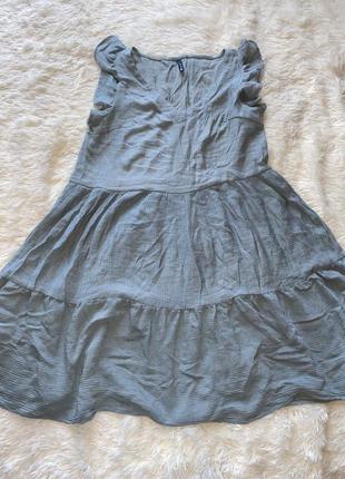 Платье цвета оливы1 фото