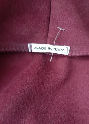 Стильное пальто цвета марсала( италия).5 фото