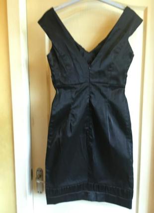Нарядное платье стрейч-тафта с драпировками3 фото