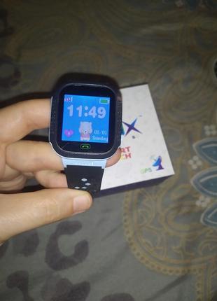 Розумний годинник дитячий atrix smart watch iq600 blue7 фото