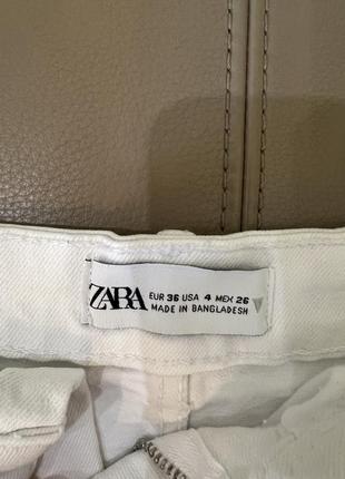 Белые шорты zara3 фото