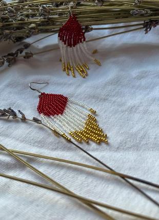 Серьги из бисера