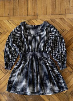 Сукня zara з принтом в клітинку