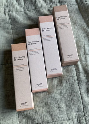 Вл крем с экстрактом центеллы purito cica clearing bb cream