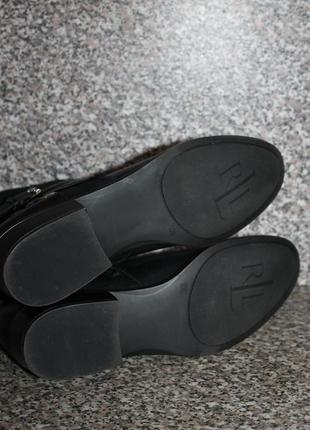 Жіночі черевики ботильйони ralph lauren makalia натуральна шкіра7 фото