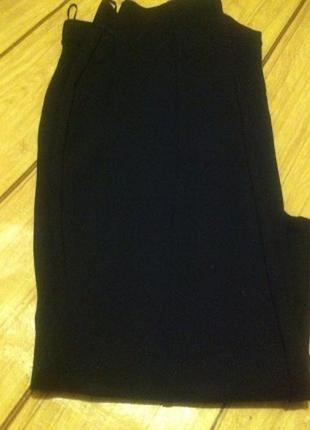 Качественные плотные стрейчевые черные брюки-лосины 48-50 размер lc waikiki6 фото