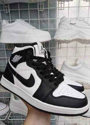 Кроссовки кожаные nike air jordan (унисекс)2 фото