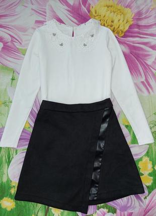 Праздничная школьная блуза кофточка на девочку many &amp;many4 фото